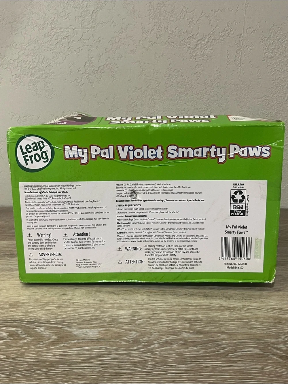 My Pal Violet Smarty Paws Plush - Purple